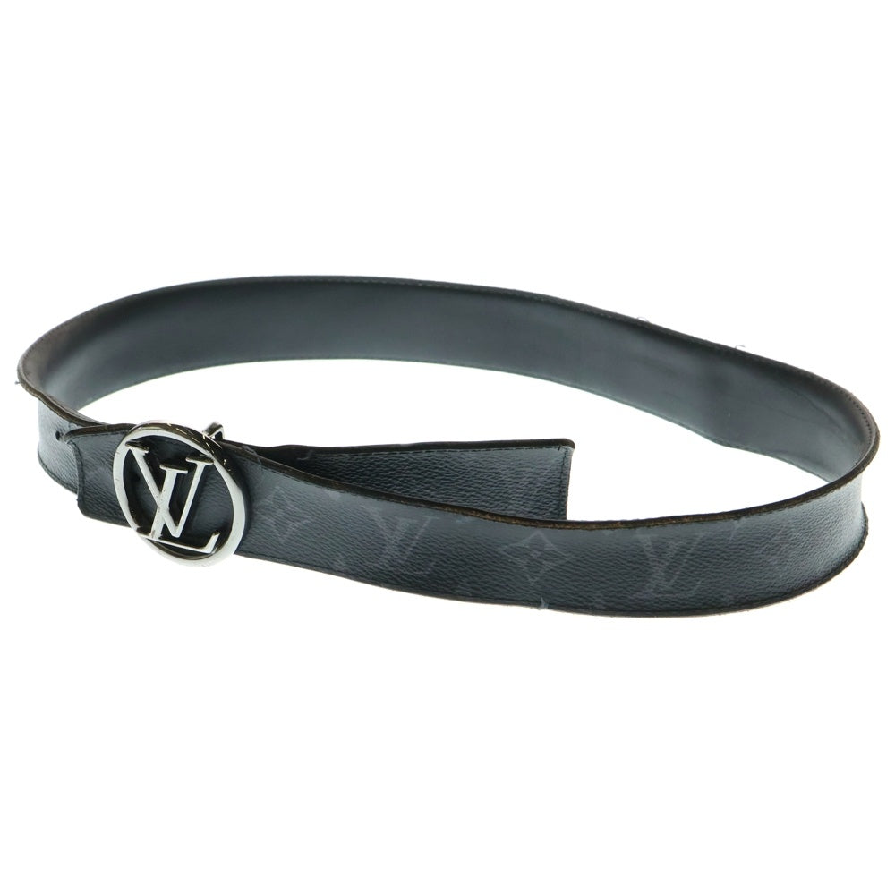 LOUIS VUITTON(ルイヴィトン) モノグラムエクリプス サンチュール LVサークル ベルト リバーシブル ブラック×シルバー M0168