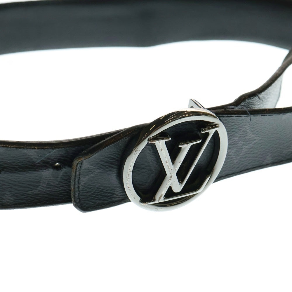 LOUIS VUITTON(ルイヴィトン) モノグラムエクリプス サンチュール LVサークル ベルト リバーシブル ブラック×シルバー M0168