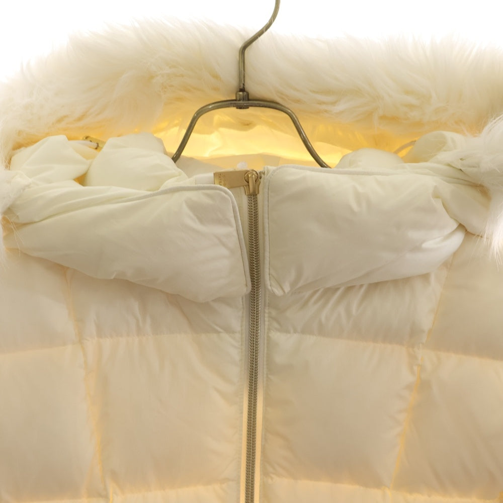 TATRAS(タトラス) TRESOL トリソール ファー フーデッド ジップアップ ダウンジャケット ホワイト レディース LTAT24A4991-D