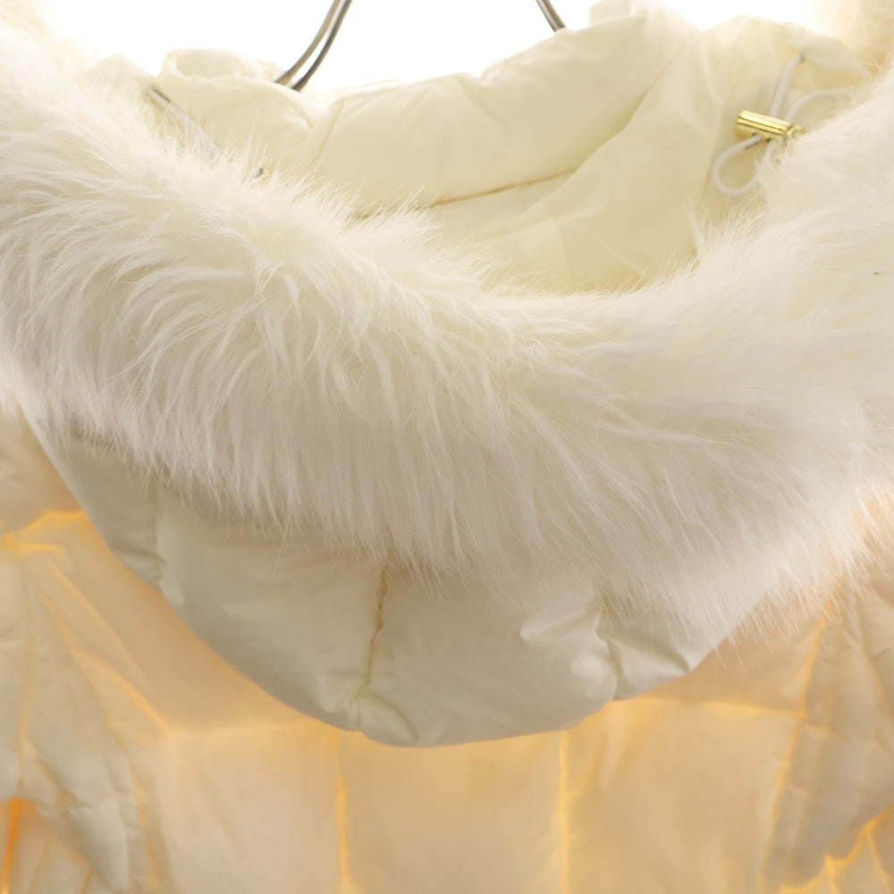 TATRAS(タトラス) TRESOL トリソール ファー フーデッド ジップアップ ダウンジャケット ホワイト レディース LTAT24A4991-D