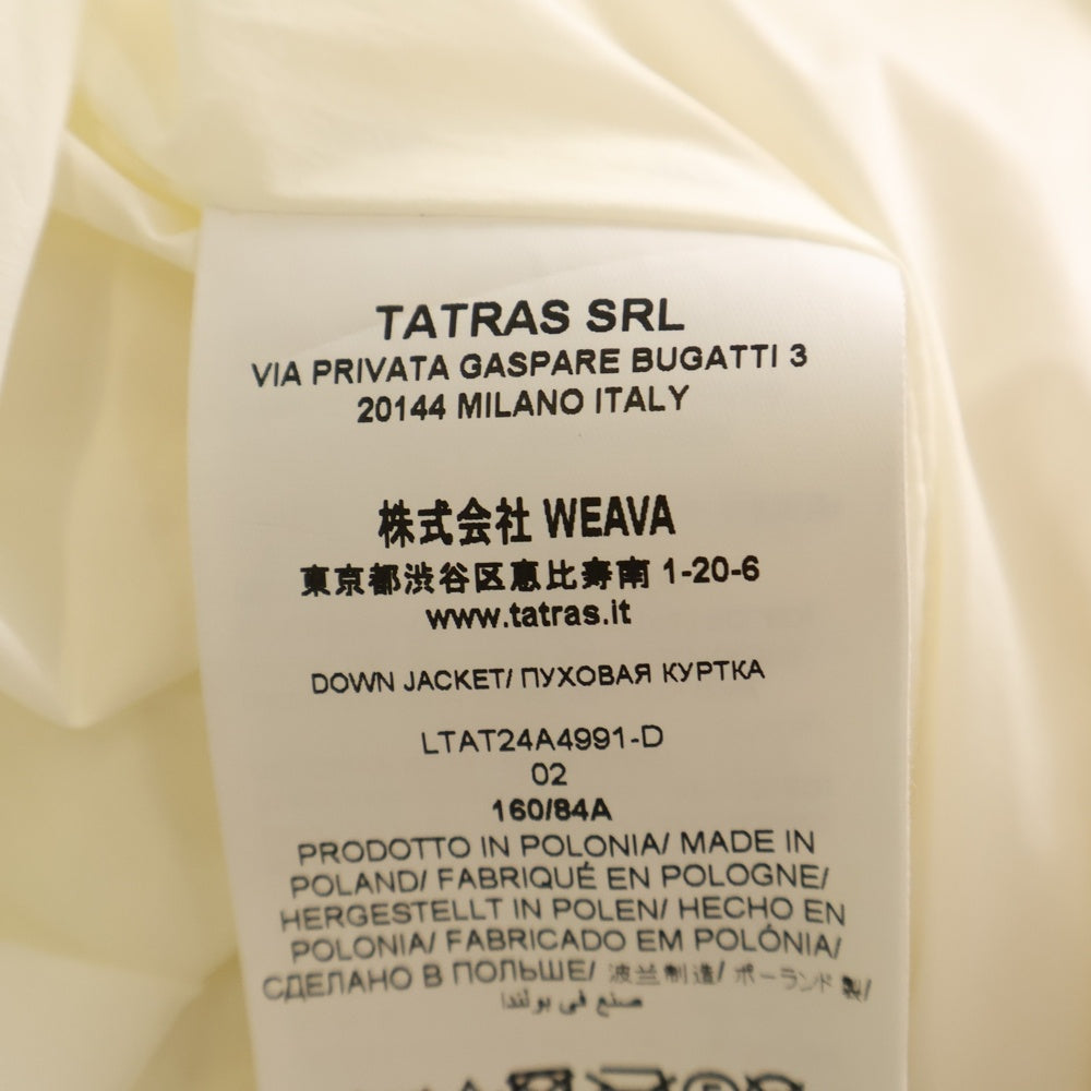 TATRAS(タトラス) TRESOL トリソール ファー フーデッド ジップアップ ダウンジャケット ホワイト レディース LTAT24A4991-D
