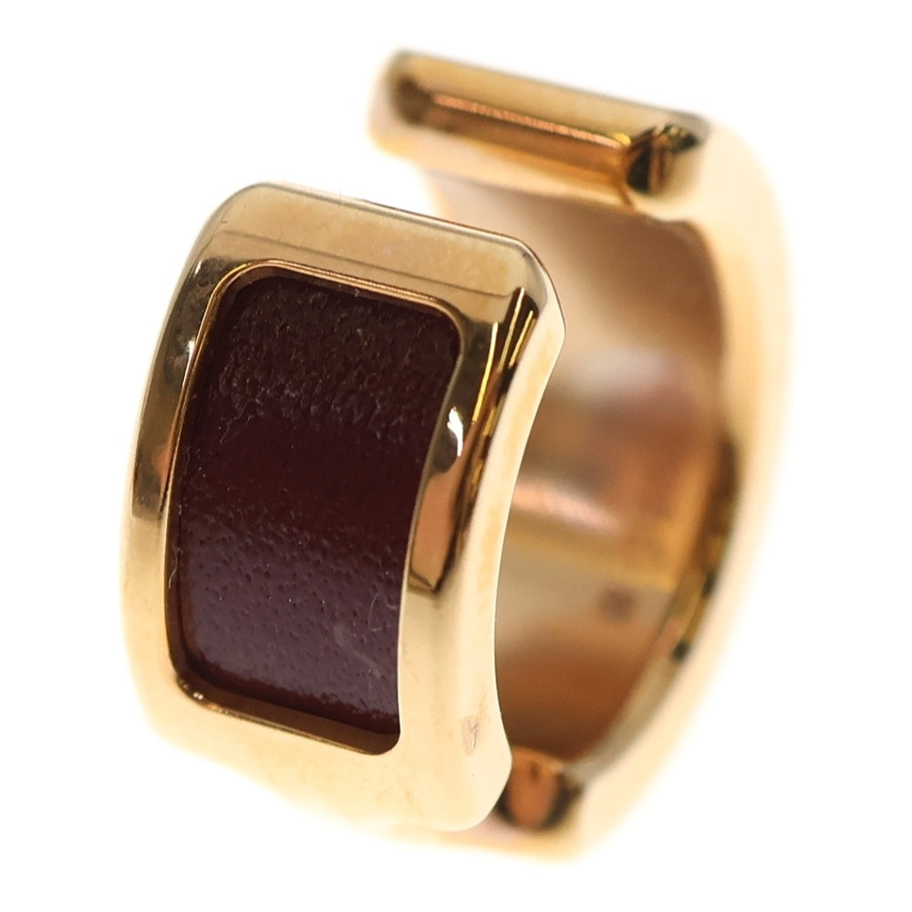 HERMES(エルメス) オランプPM イヤーカフ リング ピンクゴールド×レッド GP