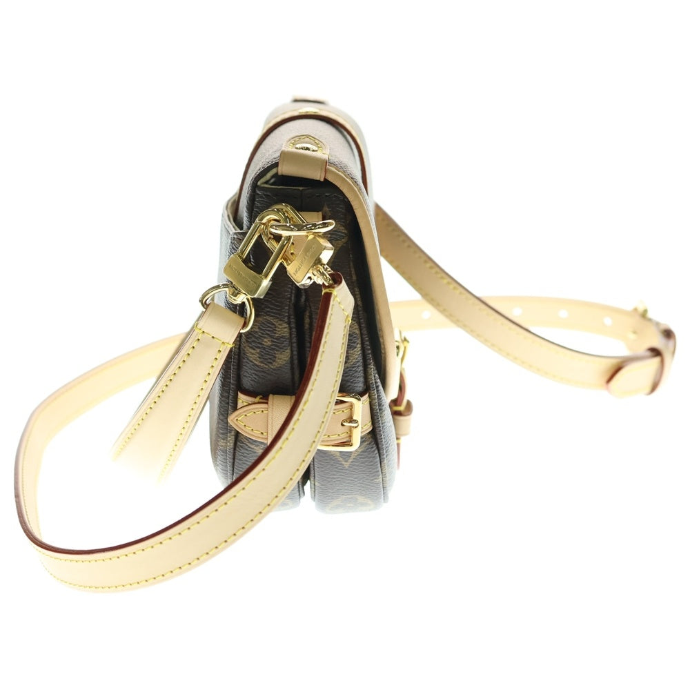 LOUIS VUITTON(ルイヴィトン) モノグラム ソミュールBB 2WAY レザーハンドバッグ ショルダーバッグ ブラウン レディース M46740