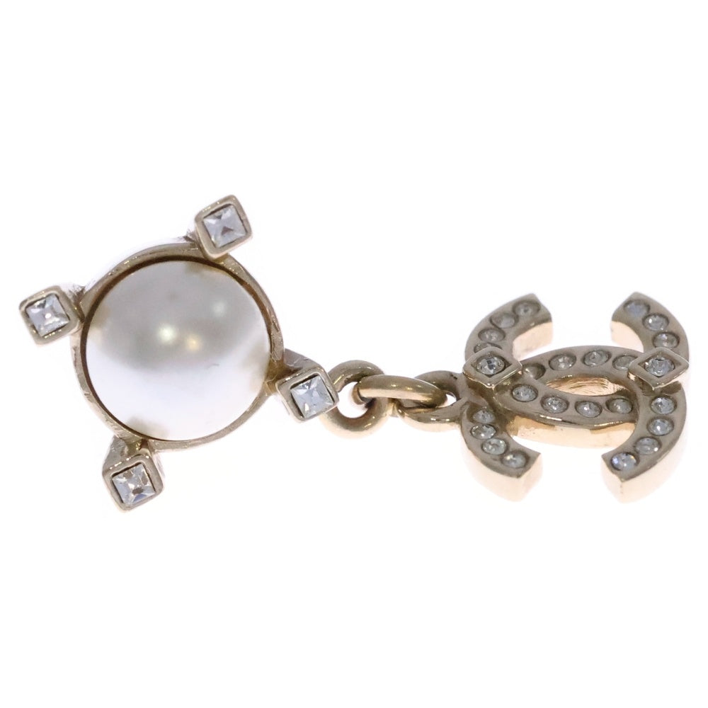 CHANEL(シャネル) ココマーク フェイクパールピアス シャンパンゴールド GP B21A