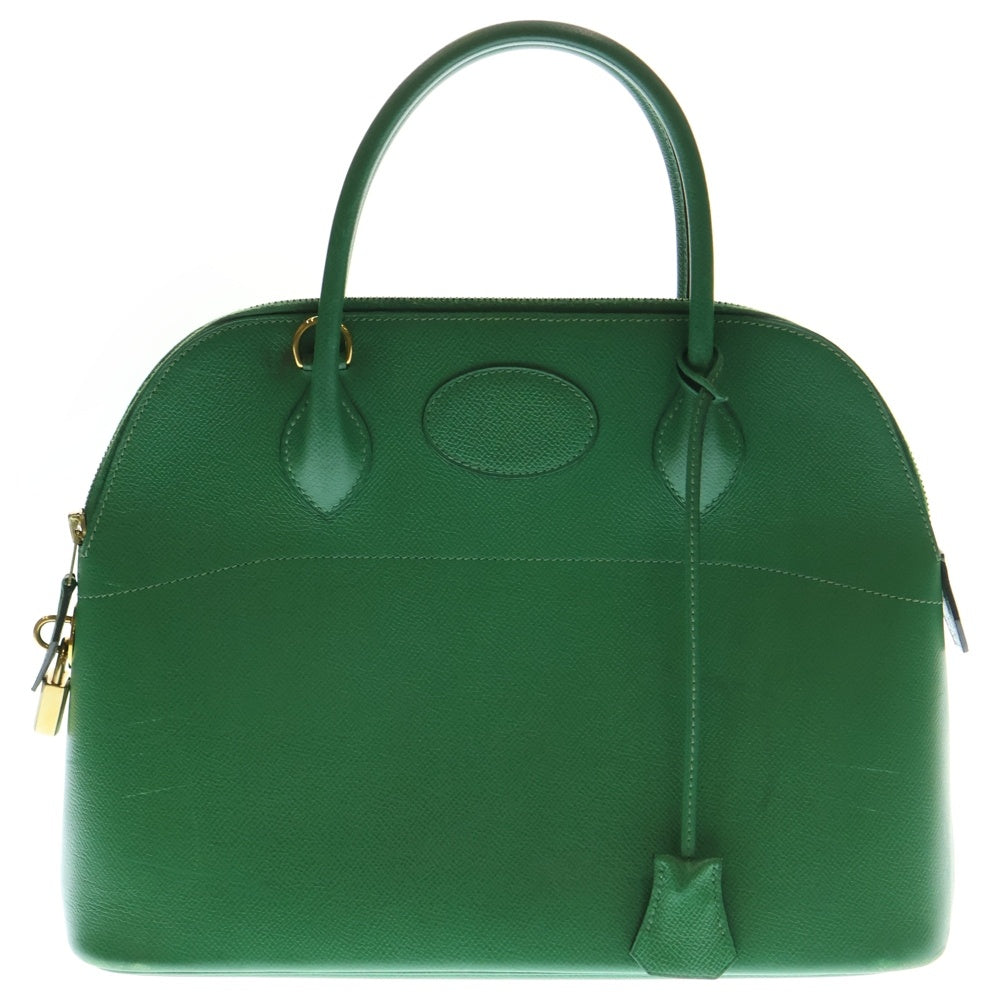 HERMES(エルメス) ボリード31 トートバッグ ハンドバッグ レザー ゴールド金具 グリーン 〇Y刻印
