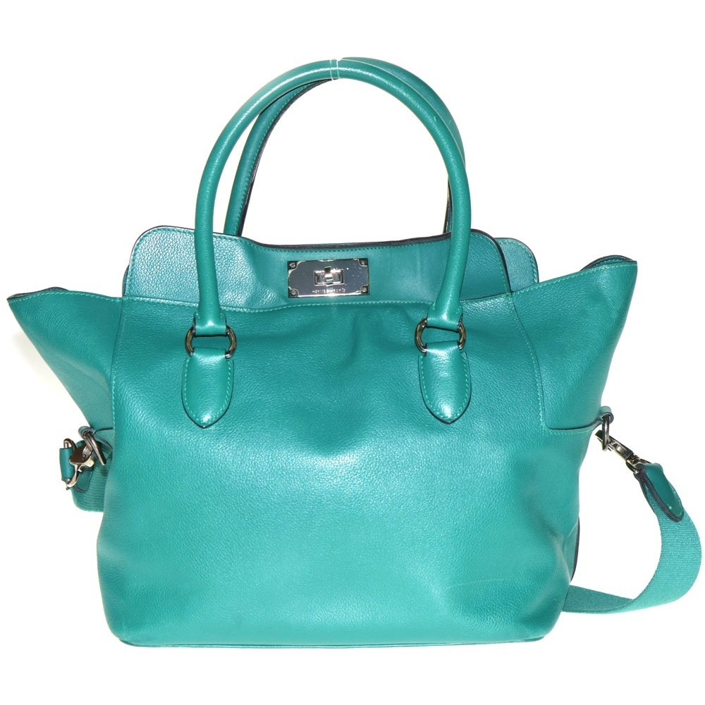 HERMES(エルメス) ツールボックス26 マラカイト エバーカラー 2WAY ハンドバッグ ショルダーバッグ シルバー金具 □Q刻印