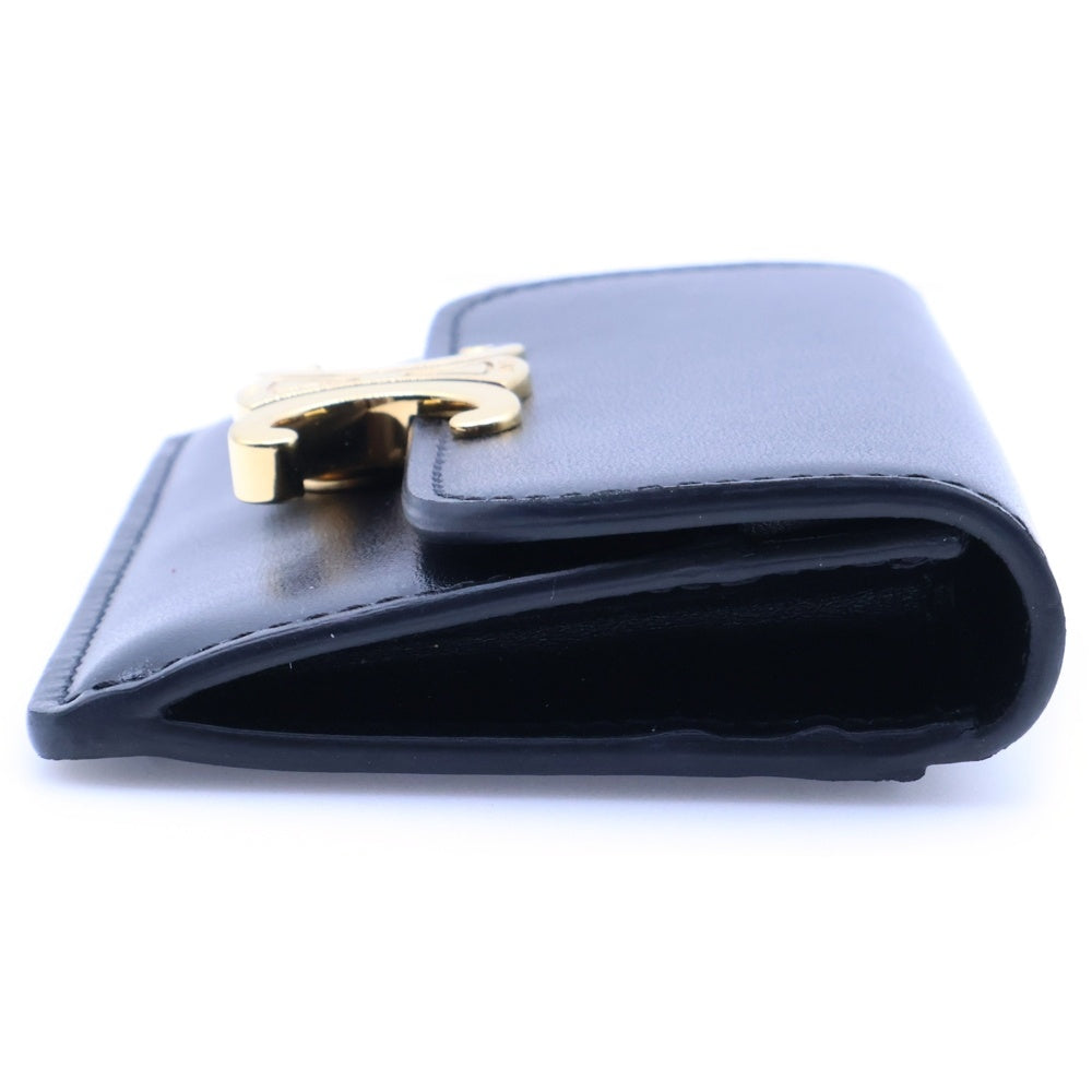 CELINE(セリーヌ) トリオンフ ロゴプレート レザー カードケース