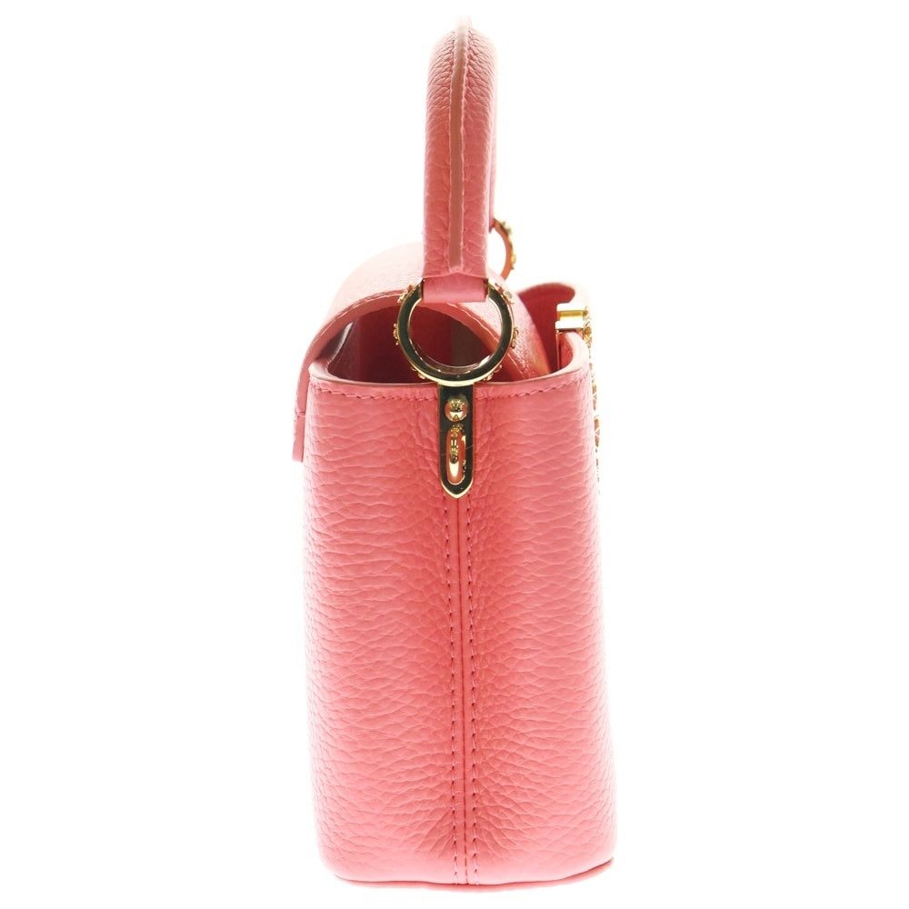 LOUIS VUITTON(ルイヴィトン) カプシーヌ ミニ 21 トリヨン レザー ピンクスカイ 2WAY ハンド ショルダーバッグ ゴールド金具 ピンク M23974