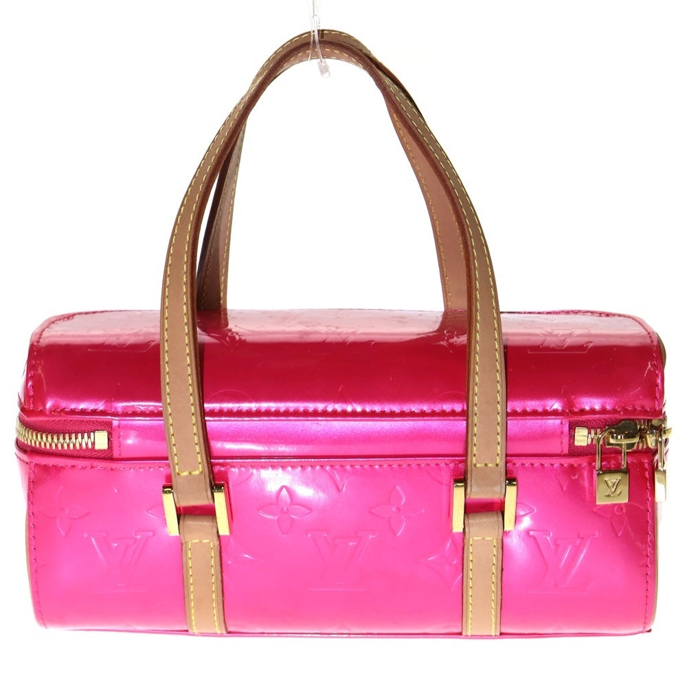 LOUIS VUITTON(ルイヴィトン) サリヴァン オリゾンタルPM モノグラム ヴェルニ パテントレザー ハンドバッグ ゴールド金具 ピンク M91269
