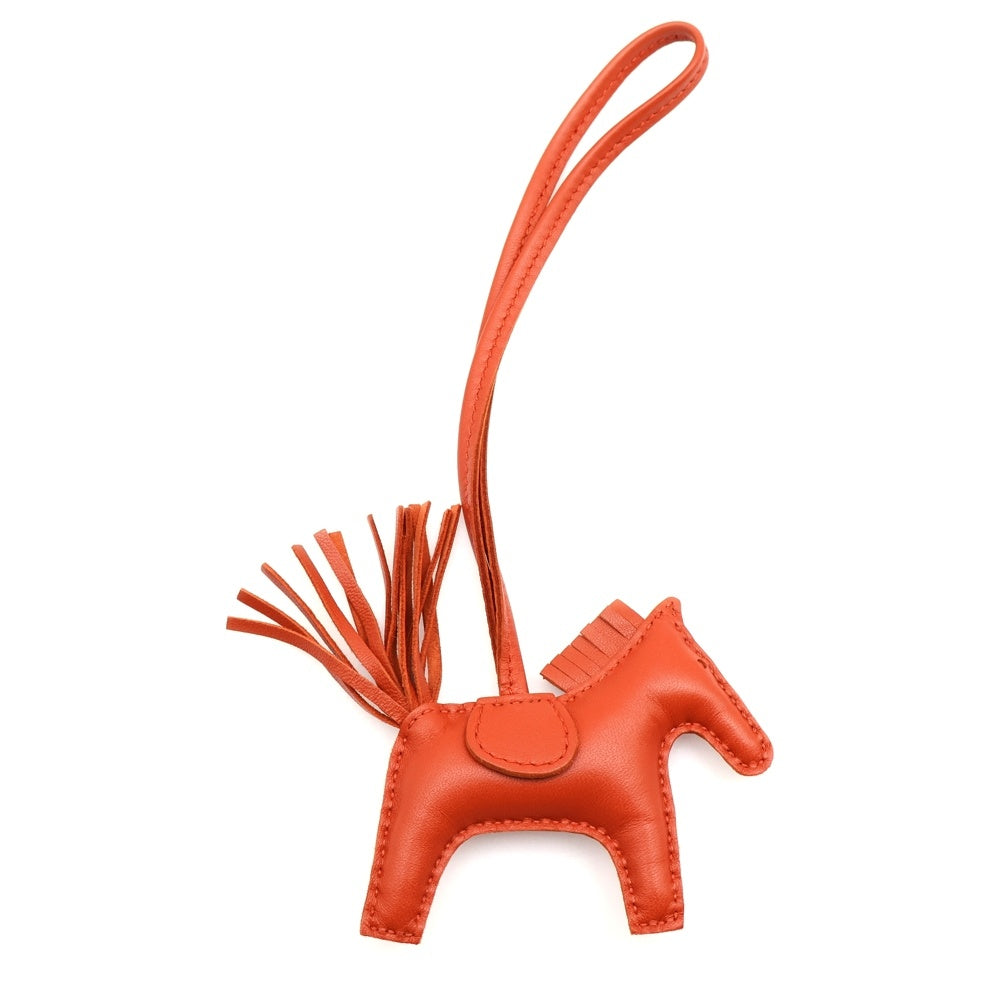 HERMES(エルメス) ロデオ バッグチャーム レザー オレンジ Z刻印