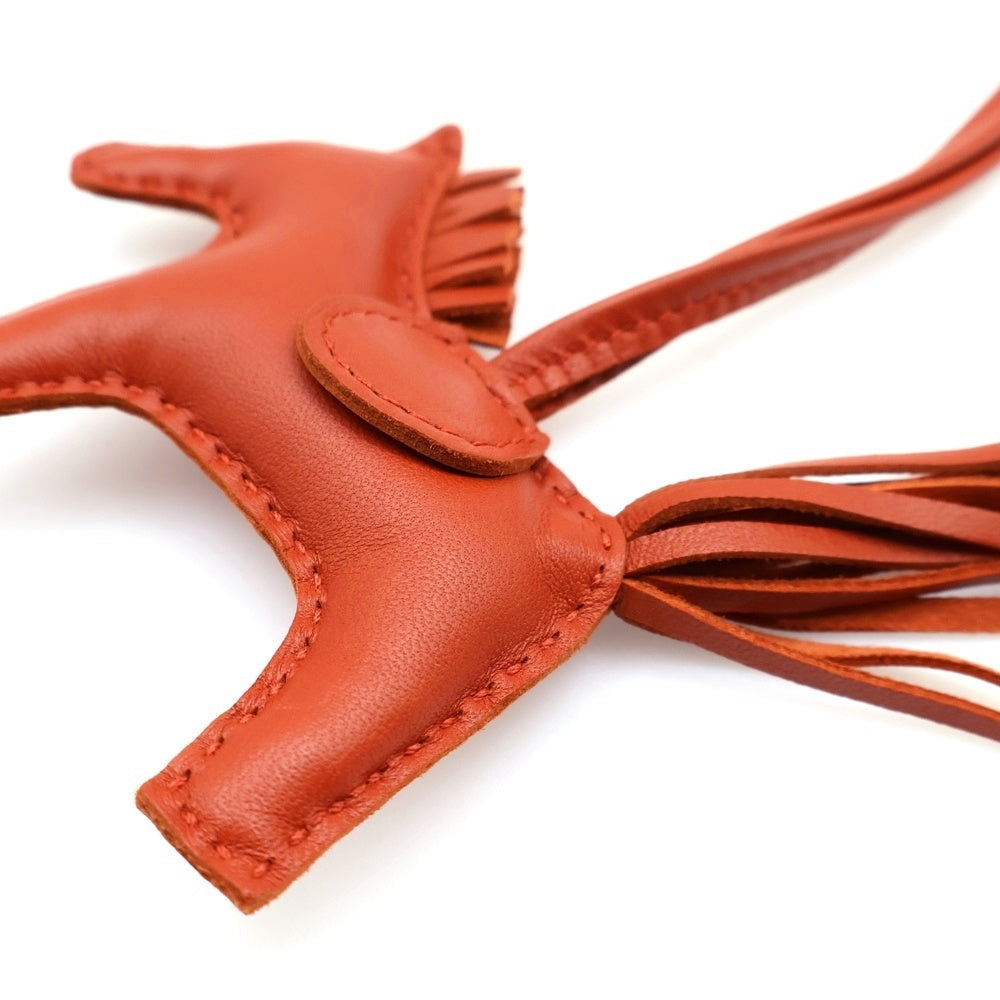 HERMES(エルメス) ロデオ バッグチャーム レザー オレンジ Z刻印