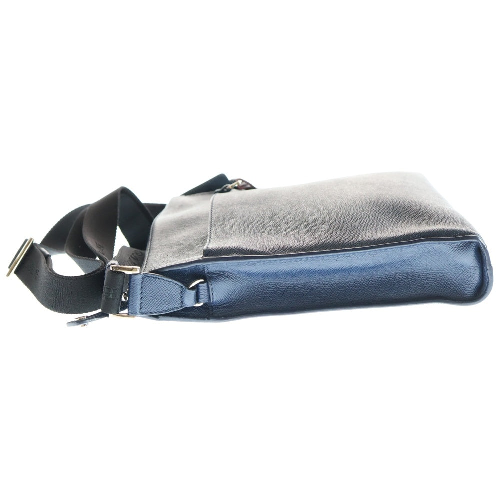 BVLGRI ブルガリ ブルガリマン メッセンジャーバッグ ネイビー 紺 美品 BVLGARI(ブルガリ) ブルガリブルガリ マン ショルダーバッグ