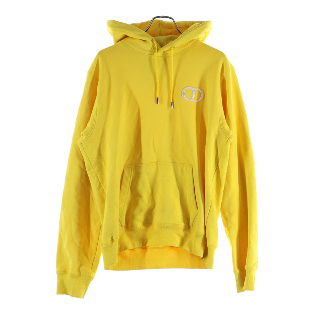 Christian Dior(クリスチャンディオール) CD ICON ロゴ刺繍 アイコン プルオーバースウェットパーカー フーディー イエロー 113J698A0531