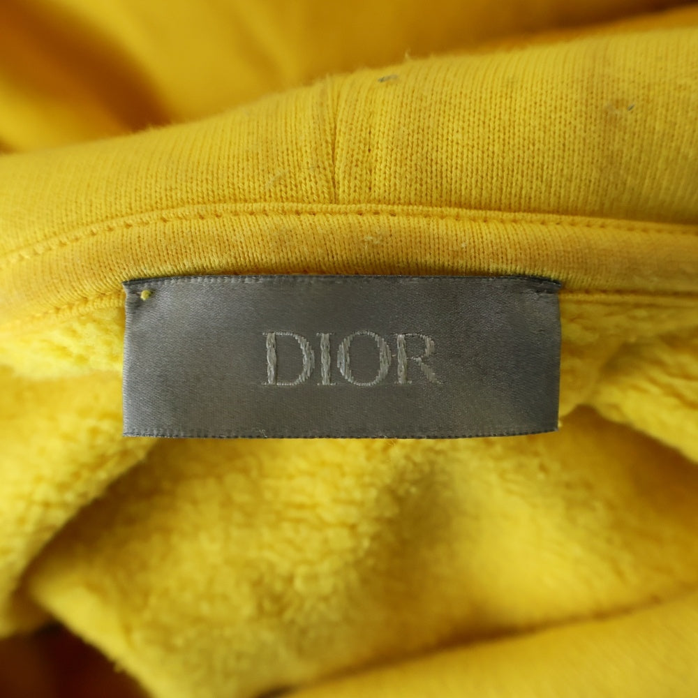 Christian Dior(クリスチャンディオール) CD ICON ロゴ刺繍 アイコン プルオーバースウェットパーカー フーディー イエロー 113J698A0531