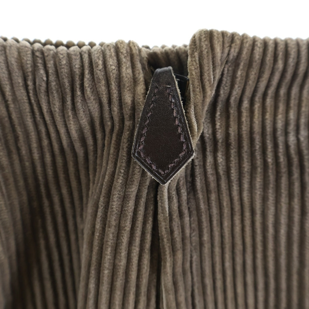 HERMES(エルメス) マルジェラ期 コットン コーデュロイ タイト ミディアムスカート ブラウン レディース