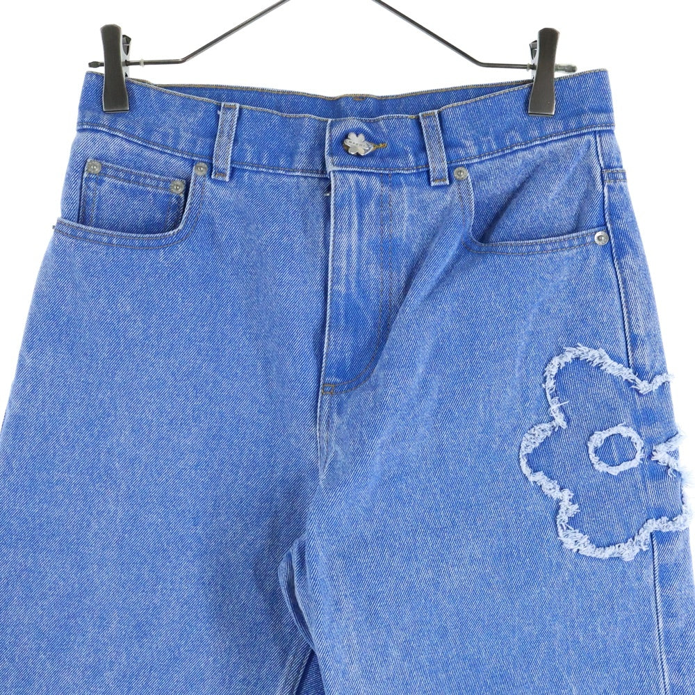 MARNI(マルニ) 25SS ボーイフレンド フラワーパッチ カットオフ ユーズド加工 デニムパンツ ジーンズ ブルー/インディゴ PAJD0425Q2 USCX34
