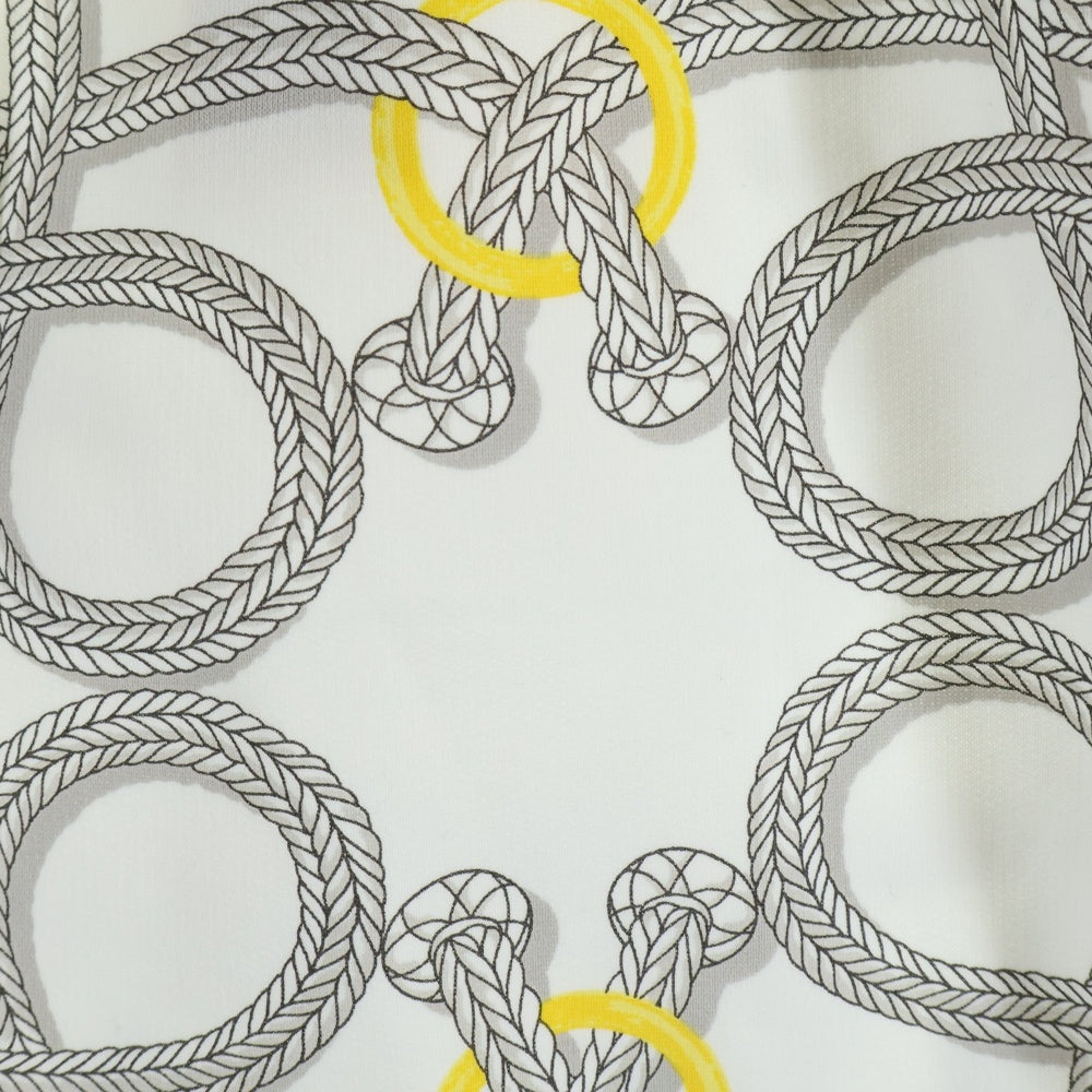 HERMES(エルメス) 25AW パルフロワ リミックス 総柄プリント スウェット ミニスカート ホワイト レディース 5H4306DT