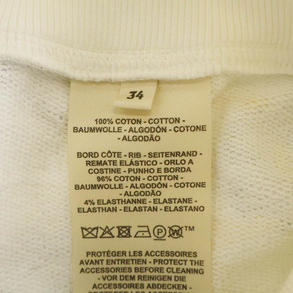 HERMES(エルメス) 25AW パルフロワ リミックス 総柄プリント スウェット ミニスカート ホワイト レディース 5H4306DT