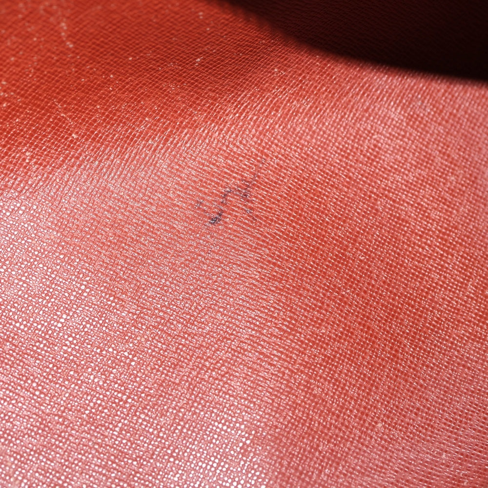 LOUIS VUITTON(ルイヴィトン) ダミエ パピヨン ハンドバッグ ミニボストンバッグ ブラウン レザー×PVC N51304 ゴールド金具 レディース