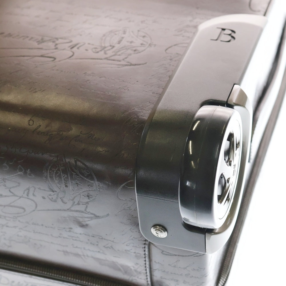 Berluti(ベルルッティ) フォーミュラ ローリング スーツケース ブラウン レザー カリグラフィー