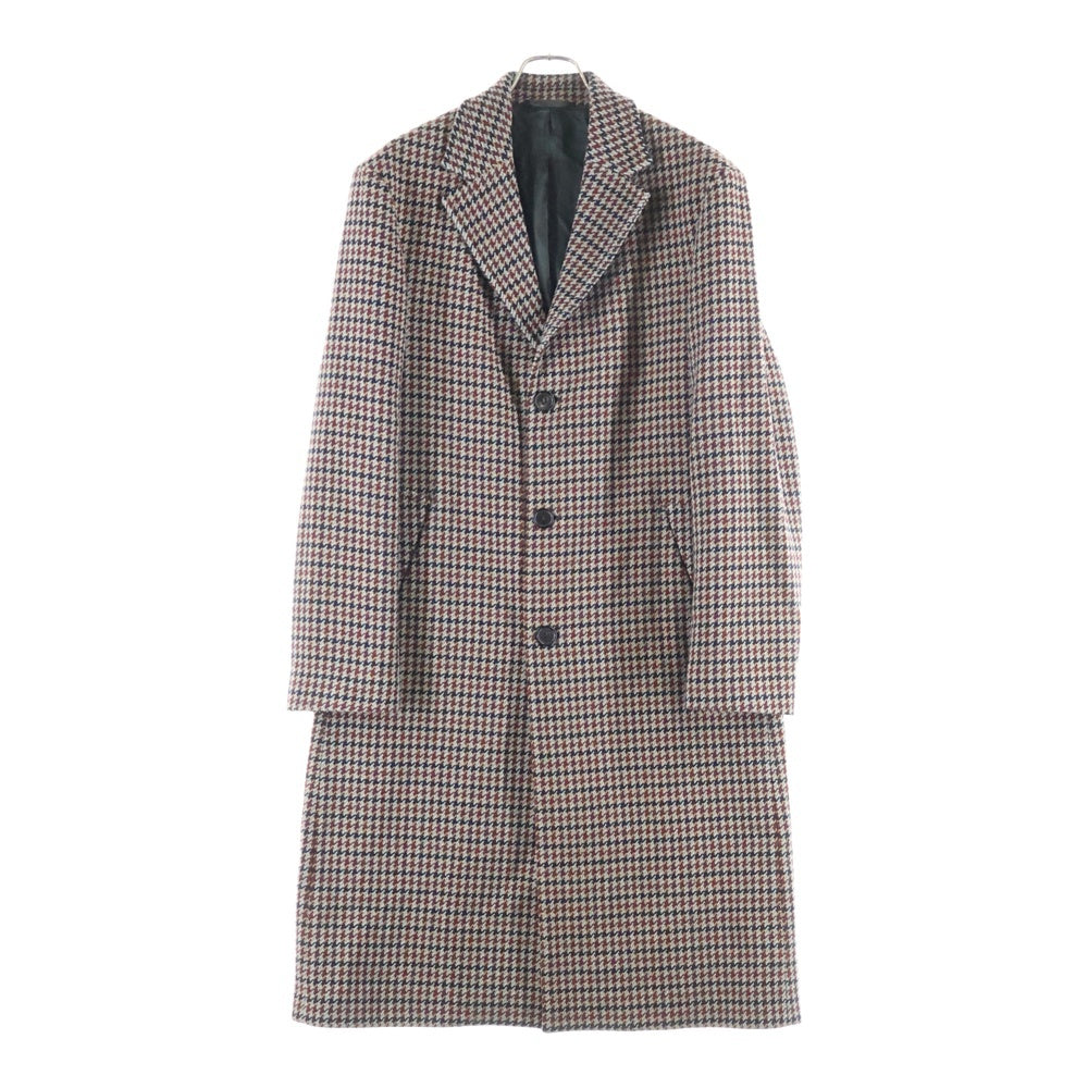 Acne Studios(アクネ ストゥディオズ) ハウンドトゥース ウール チェスターコート 千鳥格子 ブラウン FN-MN-OUTW000493