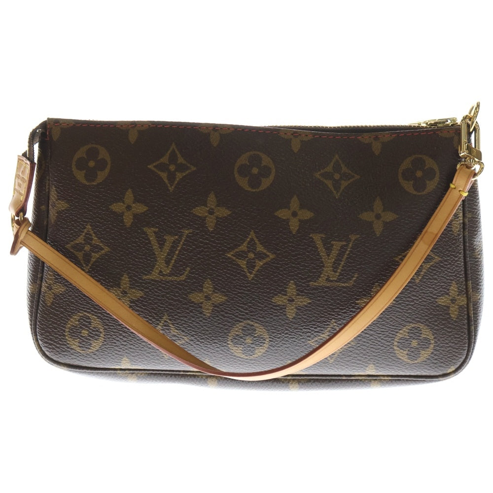 LOUIS VUITTON(ルイヴィトン) ×TM ポシェットアクセソワール モノグラム チェリー PVC レザー アクセサリーポーチ ハンドバッグ ブラウン M95008 レディース