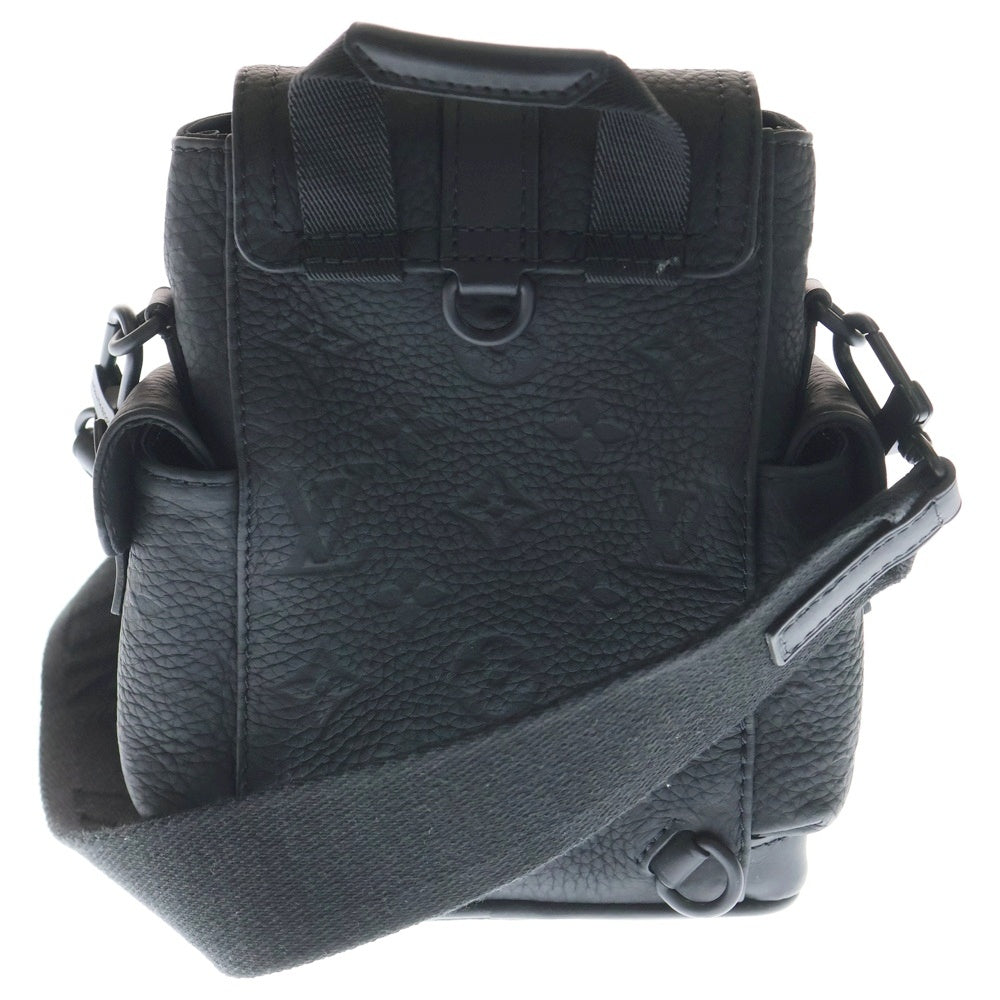 LOUIS VUITTON(ルイヴィトン) モノグラム クリストファーXS レザーショルダーバッグ ブラック M58495