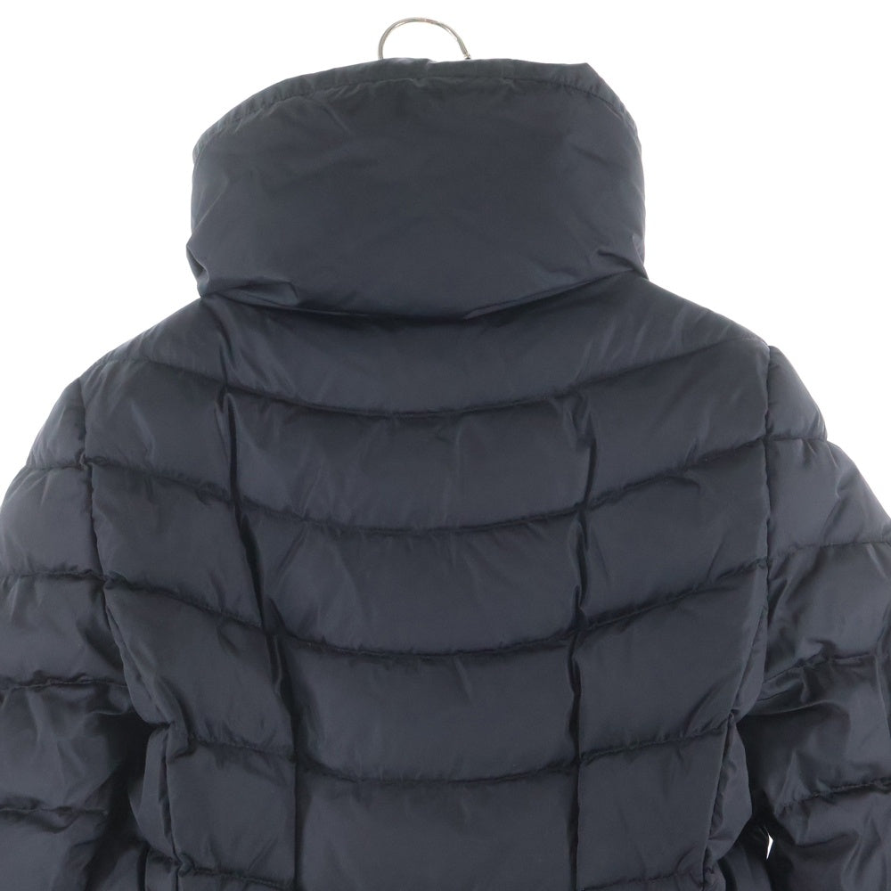 MONCLER(モンクレール) 17AW MIRIELON ミリエロン ワッペンロゴ スタンドカラー ジップアップ ダウン ロングジャケット コート ブラック レディース C20934999005 54155