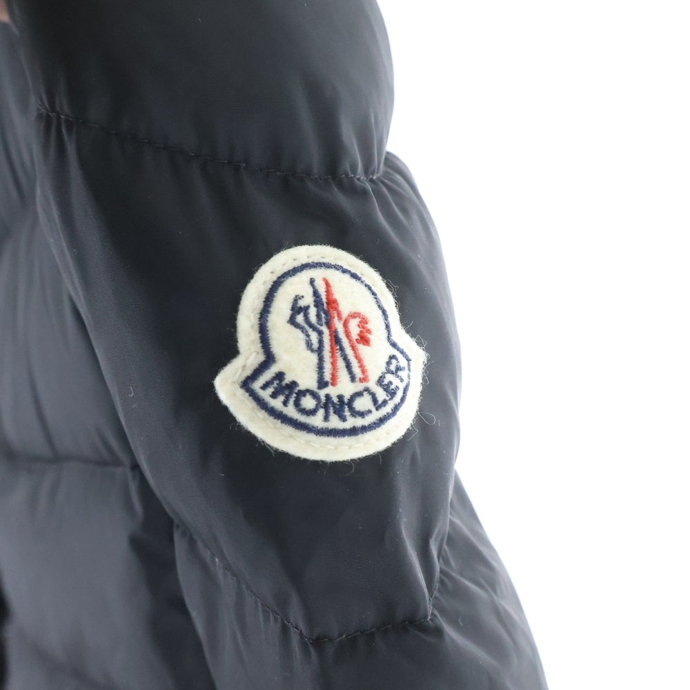 MONCLER(モンクレール) 17AW MIRIELON ミリエロン ワッペンロゴ スタンドカラー ジップアップ ダウン ロングジャケット コート ブラック レディース C20934999005 54155