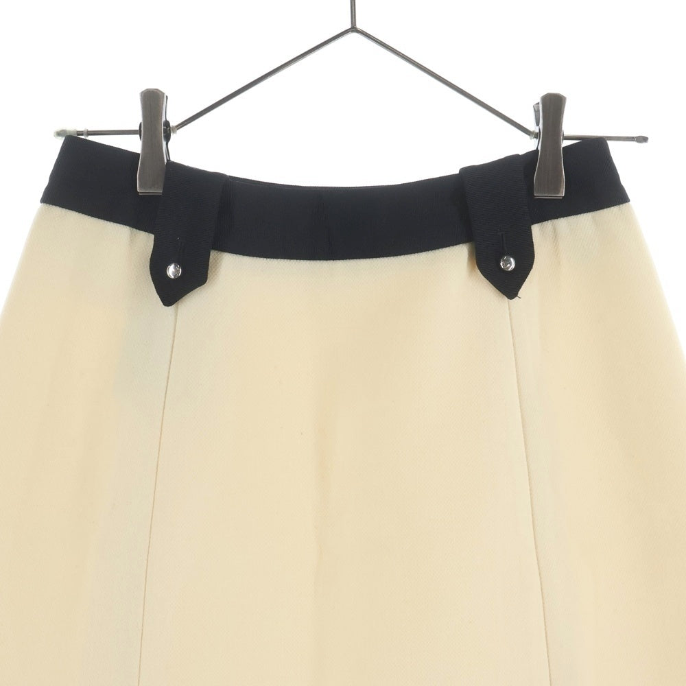 PRADA(プラダ) 16SS バイカラー ウール ミニスカート アイボリー レディース P150H