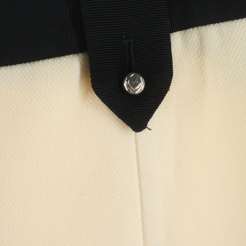 PRADA(プラダ) 16SS バイカラー ウール ミニスカート アイボリー レディース P150H