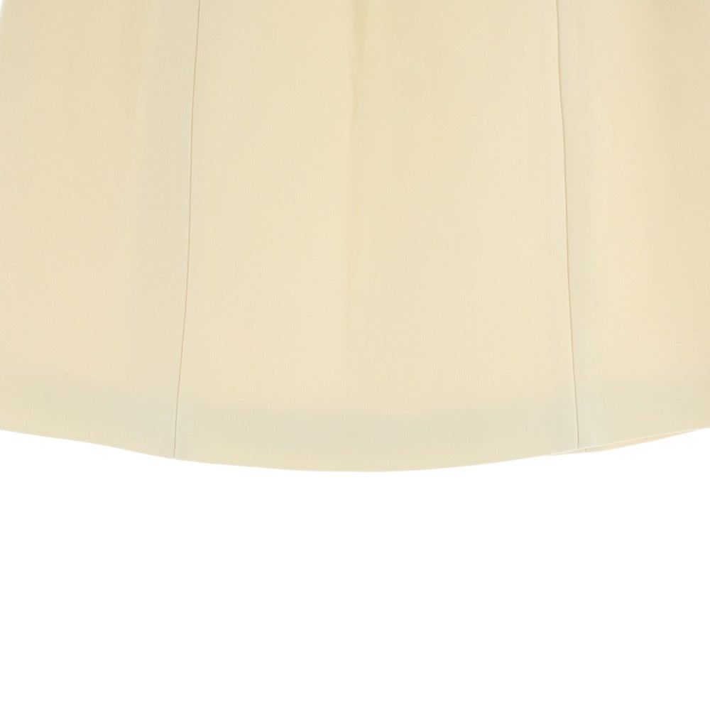 PRADA(プラダ) 16SS バイカラー ウール ミニスカート アイボリー レディース P150H