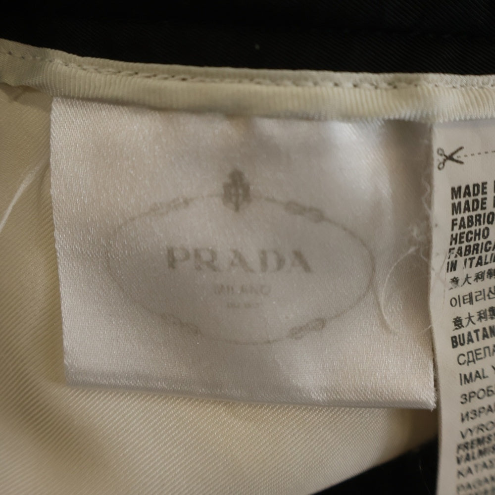 PRADA(プラダ) 16SS バイカラー ウール ミニスカート アイボリー レディース P150H