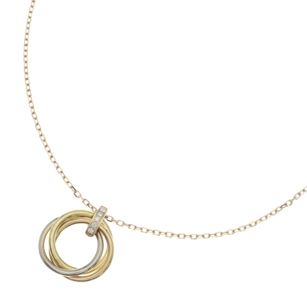 Cartier(カルティエ) トリニティ ダイヤ ネックレス Au750 YG/PG/WG ゴールド ペンダント レディース
