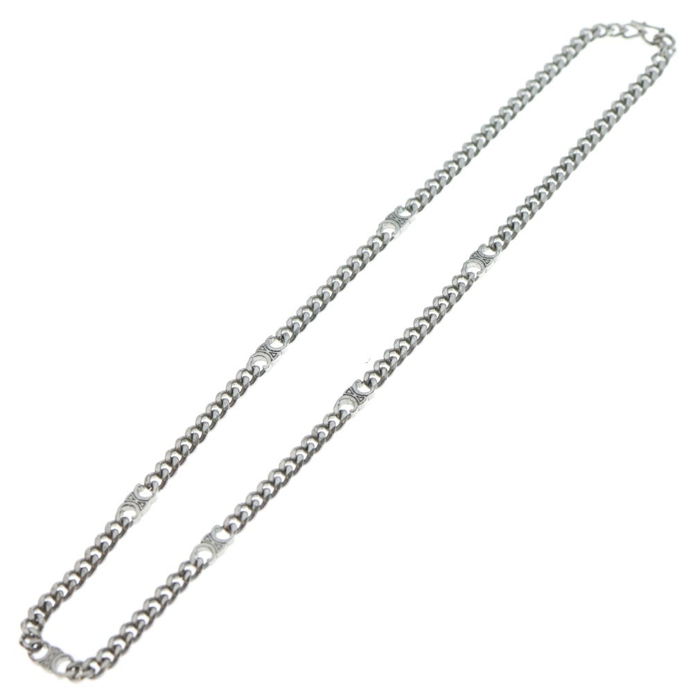 CELINE(セリーヌ) トリオンフ グルメット ネックレス チェーン シルバー メタル アクセサリー レディース