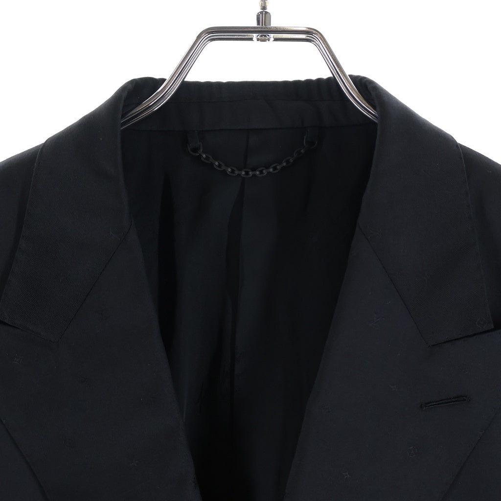 LOUIS VUITTON(ルイヴィトン) 21AW モノグラム ジャガード シングル 2B テーラードジャケット スーツ ブラック RM212F ZLH HKCF4E