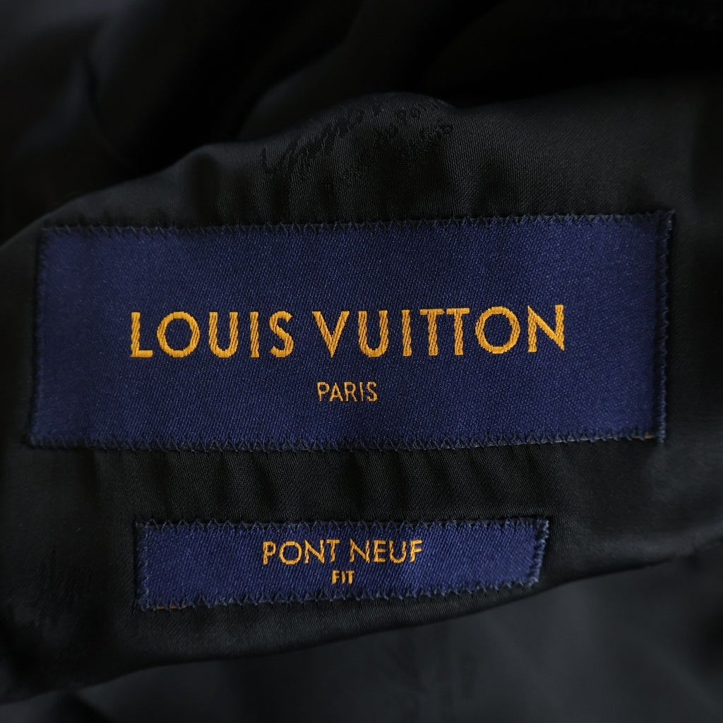 LOUIS VUITTON(ルイヴィトン) 21AW モノグラム ジャガード シングル 2B テーラードジャケット スーツ ブラック RM212F ZLH HKCF4E