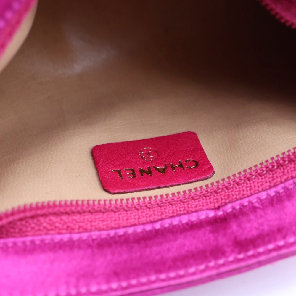 CHANEL(シャネル) ココマーク 小物入れ ポーチ サテン パープル レディース