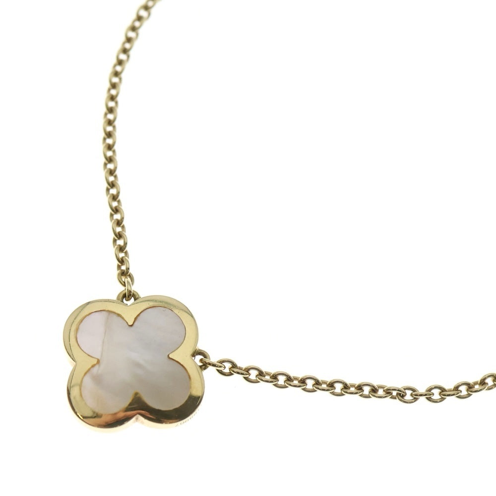 Van Cleef & Arpels(ヴァンクリーフアンドアーペル) ピュアアルハンブラ ネックレス マザーオブパール イエローゴールド Au750YG ジュエリー レディース