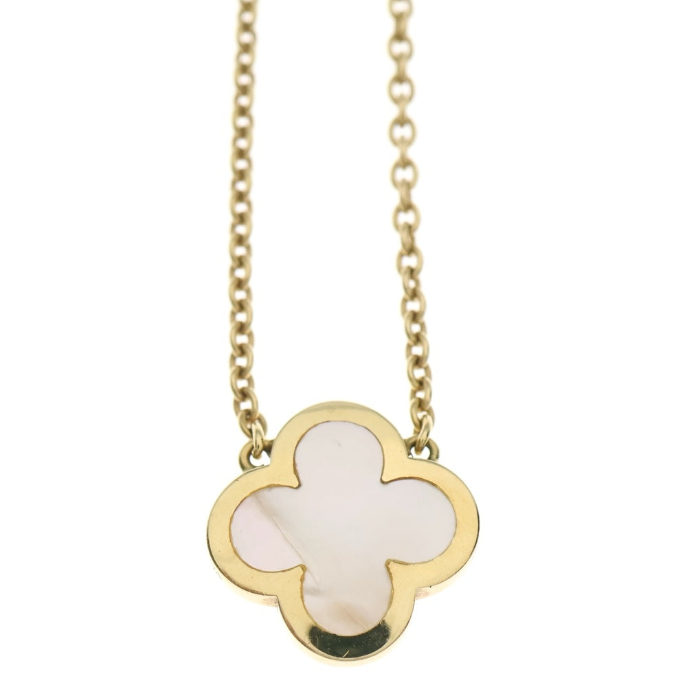 Van Cleef & Arpels(ヴァンクリーフアンドアーペル) ピュアアルハンブラ ネックレス マザーオブパール イエローゴールド Au750YG ジュエリー レディース