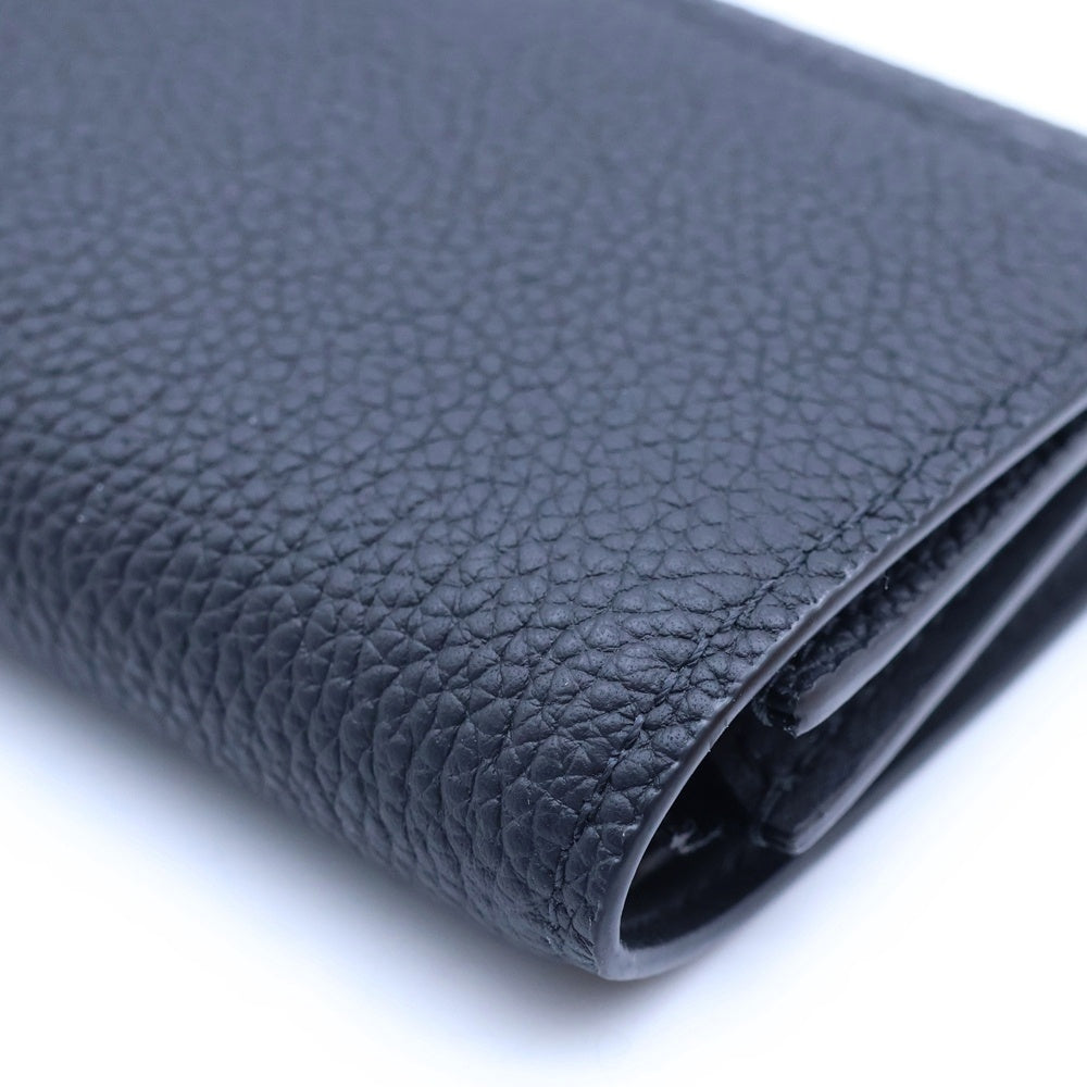 LOUIS VUITTON(ルイヴィトン) LVアエログラム ヴィクター・ウォレット 三つ折り財布 コンパクトウォレット コインケース ブラック レザー M26250 シルバー金具 レディース