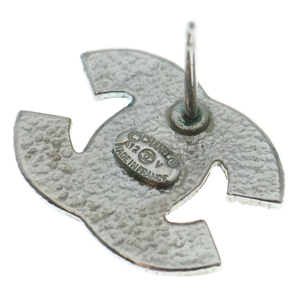 CHANEL(シャネル) ココマーク ラインストーン ピアス シルバー A12V レディース