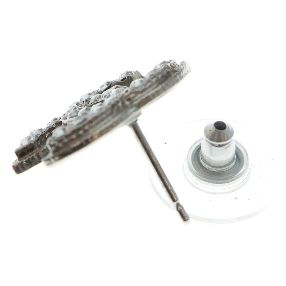 CHANEL(シャネル) ココマーク ラインストーン ピアス シルバー A12V