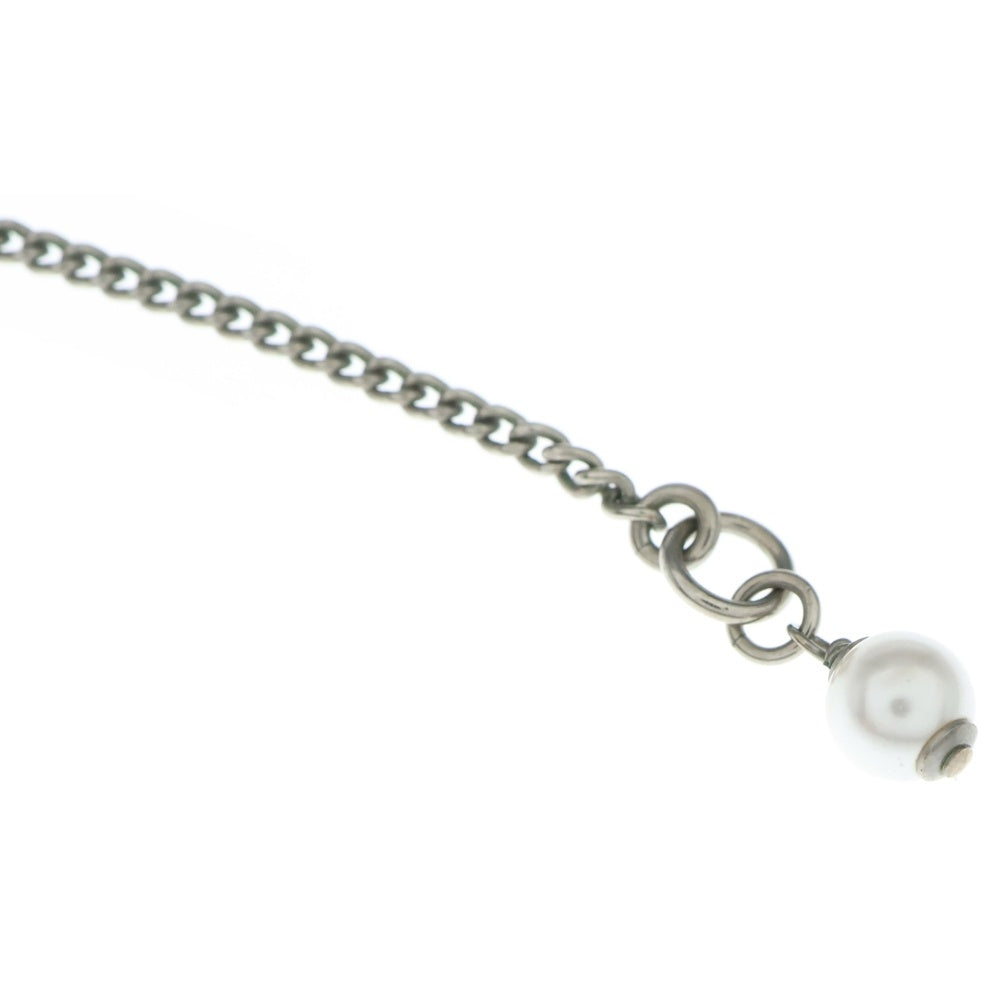 CHANEL(シャネル) ココマーク パールネックレス ペンダント チェーン シルバー アイボリー C19C レディース