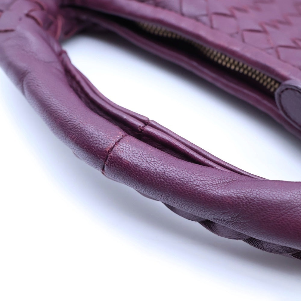 BOTTEGA VENETA(ボッテガヴェネタ) イントレチャート ホーボー ワンショルダーバッグ ハンドバッグ ミニバッグ パープル レザー