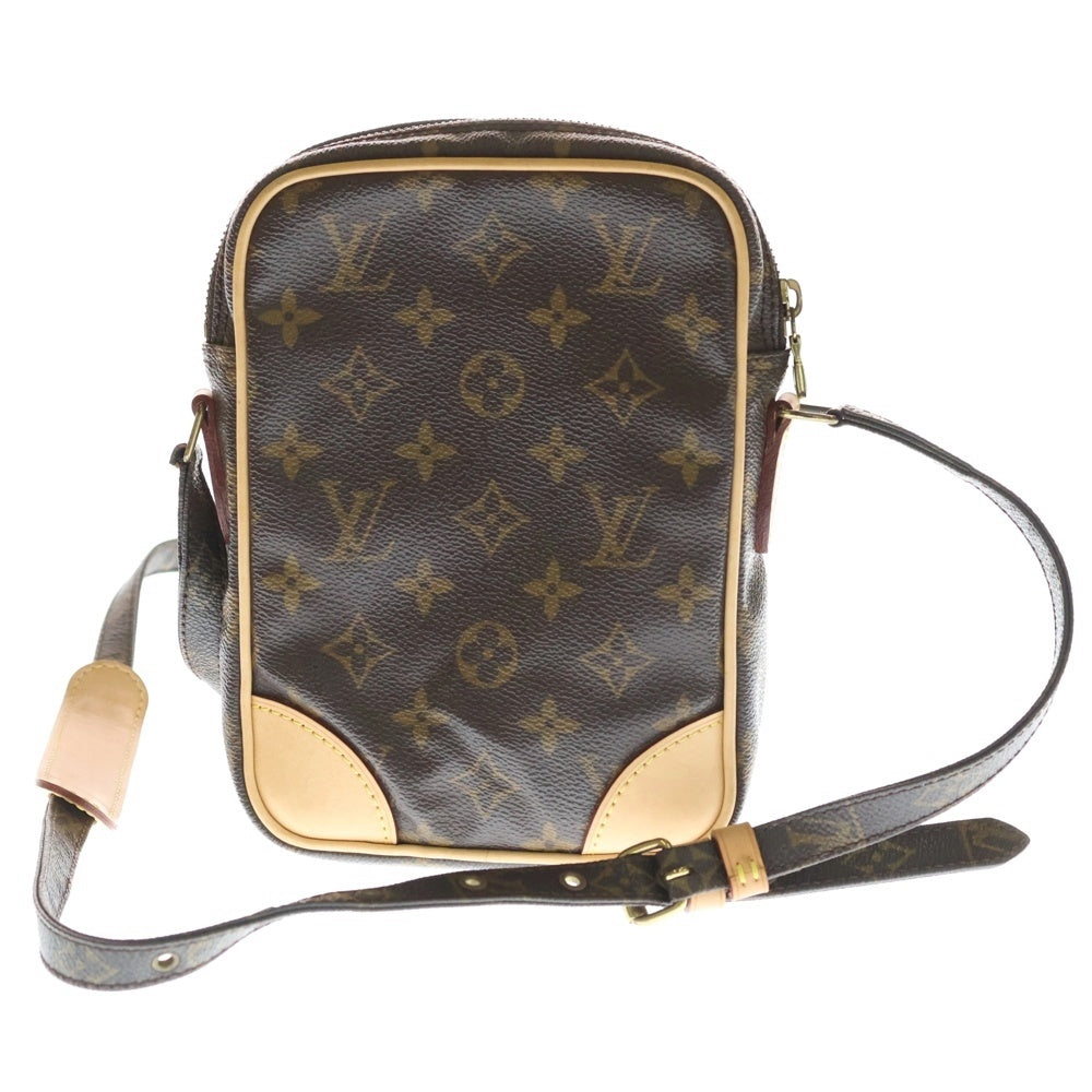 LOUIS VUITTON(ルイヴィトン) モノグラム ダヌーブ ショルダーバッグ ミニバッグ 斜め掛けバッグ ブラウン PVCレザー M45266 ゴールド金具