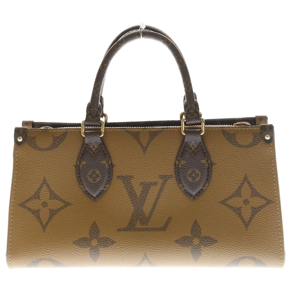 LOUIS VUITTON(ルイヴィトン) モノグラムジャイアントリバース オンザゴーEW ショルダーバッグ ブラウン PVC M46653 ICタイプ レディース