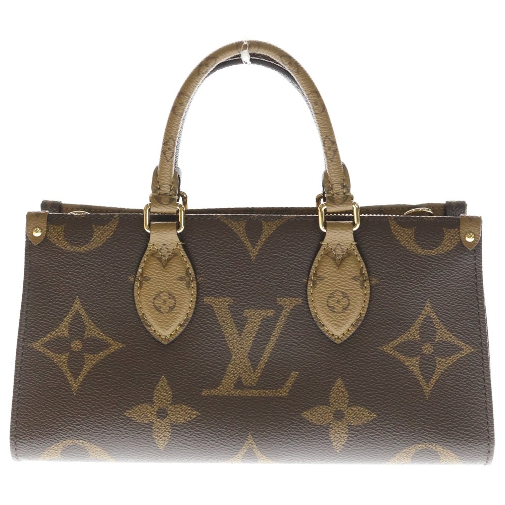 LOUIS VUITTON(ルイヴィトン) モノグラムジャイアントリバース オンザゴーEW ショルダーバッグ ブラウン PVC M46653 ICタイプ レディース