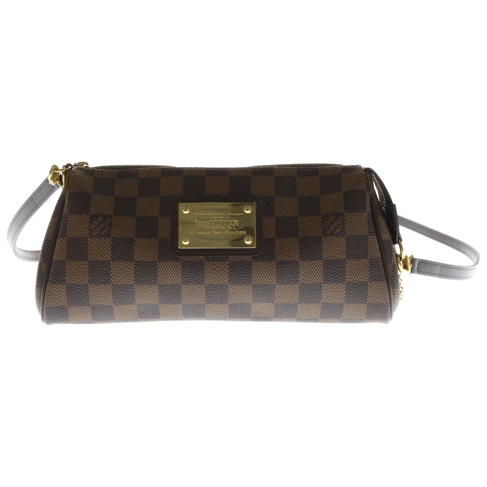 LOUIS VUITTON(ルイヴィトン) ダミエ エヴァ ショルダーバッグ チェーンバッグ ブラウン レザー×PVC N55213 ゴールド金具 レディース