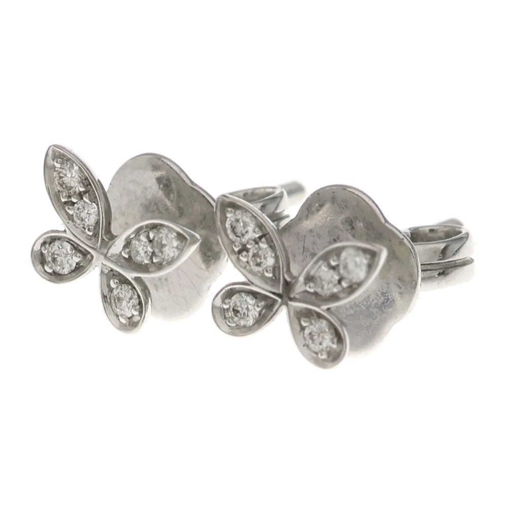 GRAFF(グラフ) バタフライ プティ パヴェダイヤ ピアス K18WG ホワイトゴールド レディース